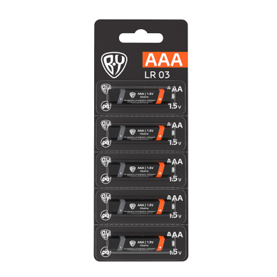 Батарейка AAA BY (LR03) 1шт в отрывном блистере, щелочная 1.5В, цена за 1шт