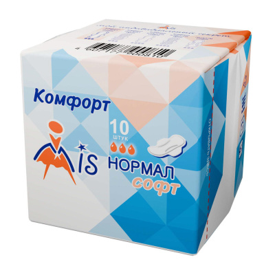 Прокладки гигиенические Mis нормал софт, 3 капли, п/э, 10 шт
