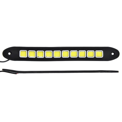 ЕРМАК Дневные ходовые огни, LED 40шт, гибкий резин. корп., 260мм, 12V, белый, 2шт.