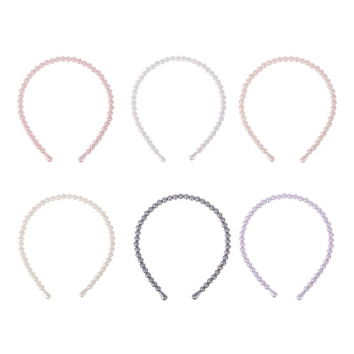 Ободок для волос ЮНИLOOK, 0,8см, пластик, 6 цветов, ACS-108
