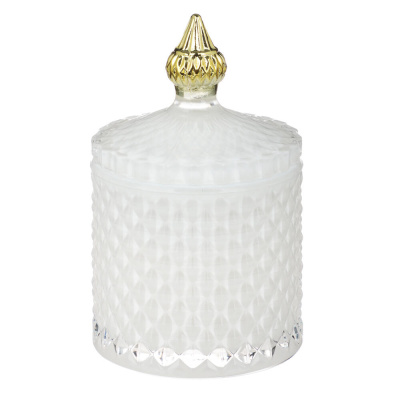 NEW GALAXY Свеча ароматизированная Blaсk&White 160гр. wood sage, white flower, bluebell, pear