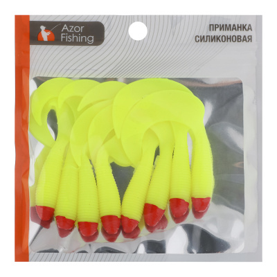 Приманка мягкая "Shad" тм AZOR FISHING, силикон, 9см, 8шт. в уп, 5 цветов