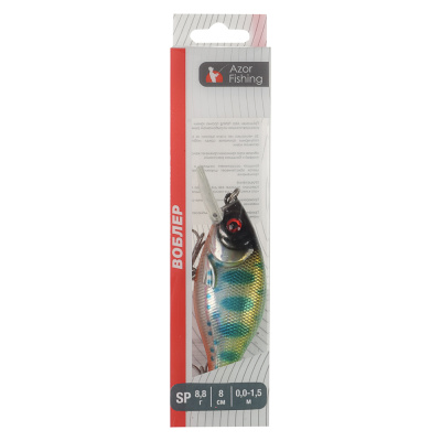 Воблер "Фэри Крэнк" тм AZOR FISHING, F, 8,8гр, 80мм, 0,0-1,5м, 5 цветов