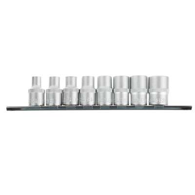 ЕРМАК Набор головок, 8 предм., "TORX" 1/2" E10-E11-E12-E14-E16-E18-E20-E24