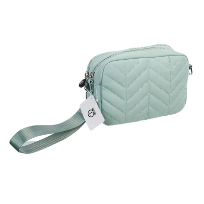 Сумка женская с 2-мя отделениями на длинном ремне тм ЮL Mint, полиэстер, 20х13х5,5см, 3 цвета