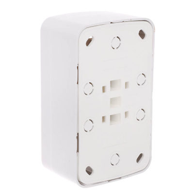 Розетка Intro Polo/Quadro двойная с заземлением 2х2P+E Schuko 16А-250В IP20 ОУ белый