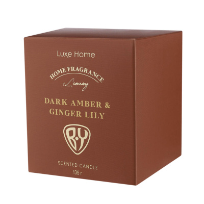 BY Свеча ароматизированная Luxe Home, 135гр., White Musk&Warm Vanilla,Black leather,Velvet Rose,Dark