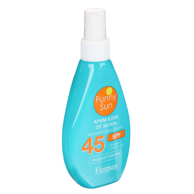 Крем-блок от загара Floresan SPF 45, 160мл
