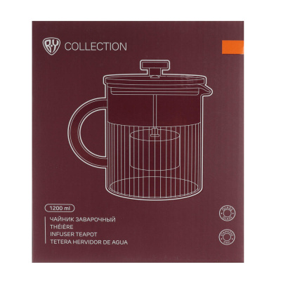BY COLLECTION Teya Чайник заварочный 1,2л, жаропрочное стекло
