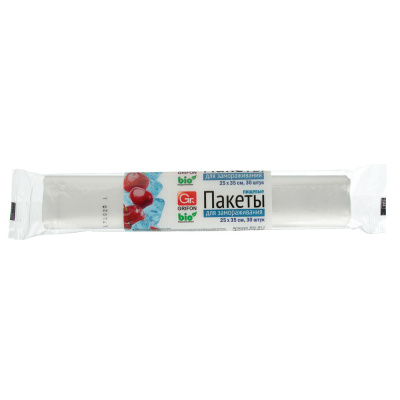 Пакеты для заморозки тм GRIFON, 25х35см, 3л, 18мкм, 30 шт
