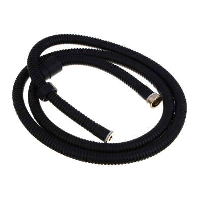 RAIN Шланг для душа, 150см, 1/2"(Имп)-1/2"(Имп), сталь, латунь, EPDM, антитвист, черный