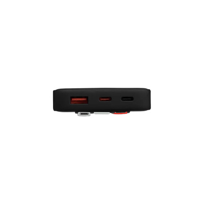 BY Аккумулятор мобильный Светящийся 10000мАч, USB-A,USBC,встр.каб.,QC,PD,22.5W, Герб, короб. красная