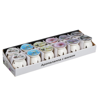 LADECOR Ароманабор лампа и аромавоск, (Rose/Lavender/Sandalwood/Vanilla/Cotton/Ocean)