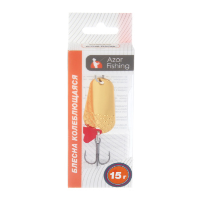 Блесна колеблющаяся тм AZOR FISHING, тип Шторлинг, 15гр, 3 цвета