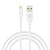 Кабель для зарядки USB(A)-iP BY Эко, 1м, Быстрая зарядка 2.4А, 12Вт, прорезиненный, белый