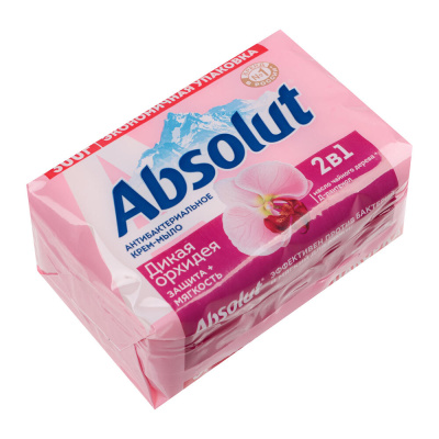 Мыло твердое ABSOLUT 2в1 Дикая орхидея/FitoGuard Алоэ, 4x75г