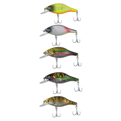 Воблер "Фэри Крэнк" тм AZOR FISHING, F, 8,8гр, 80мм, 0,0-1,5м, 5 цветов