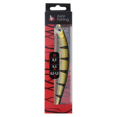Воблер "Фэт Минноу" тм AZOR FISHING, SS, 8,5 гр, 95мм, 0,5-1,5м, 5 цветов