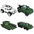 ИГРОЛЕНД Машина игрушечная "Военная техника", пластик, 17x31x14,5 см,  4 диз., для детей 3+