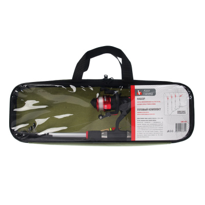 Набор рыболовный тм AZOR FISHING,(Удочка телескоп.,1,8м,тест 10-30 гр,катушка,леска,грузила,бусины)