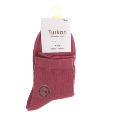 Носки детские, бесшовные, тм Turkan, 7-9 лет, 90%хлопок, 8% п/а, 2%лайкра,цвета в ас-те, R0626