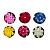 Фигура для пруда с подсветкой 1LED (СR2032) тм INBLOOM, d10 см, пластик, 6цв.