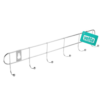 Вешалка настенная тм VETTA, 6 крючков, металл, 32,5х5х3,5см