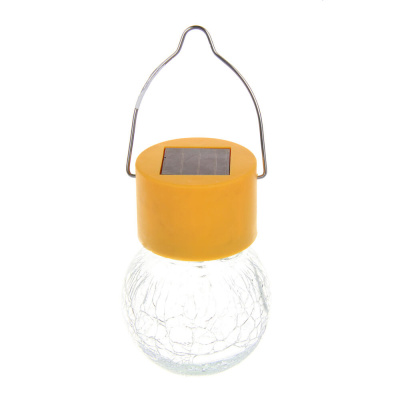 INBLOOM Фонарь на солн.батарее 9х6см 1LED белый, 1x1.2v 2/3AA 100mAh Ni-MH, пластик, стекло