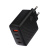 Сетевое зарядное устройство BY PRO 65Вт GaN,QC,PD,PPS,USB-A,3xType-C,110-240В,50-60Гц, пластик,чёрн.