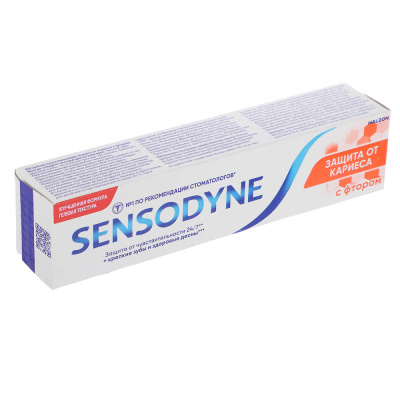 Зубная паста Sensodyne Защита от кариеса с фтором, туба, 50мл