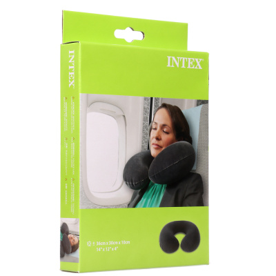 INTEX Подушка надувная дорожная для шеи, 36x30x10см, 68675
