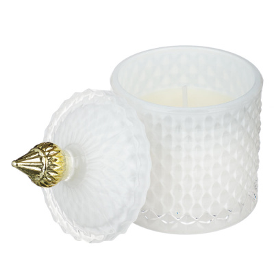 NEW GALAXY Свеча ароматизированная Blaсk&White 160гр. wood sage, white flower, bluebell, pear