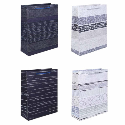 Пакет тм Fntastic подарочный, вскч бум., L 26x32x10см, полосы, 4 дизайна