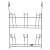Полка для стаканов тм VETTA, 23,5x11x34cм, хромированная сталь