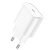 Сетевое зарядное устройство hoco. модель C109A, USB-С PD 20W, цвет: белый