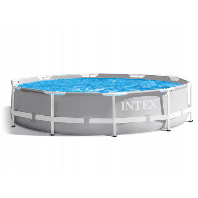 INTEX Бассейн каркасный призматический, 457х122 см, встр.фильтр-насос, лестница, тент, подст.26726NP