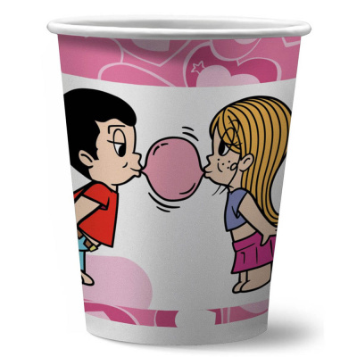 Love is…Набор бумажных стаканов, 6 шт*250 мл