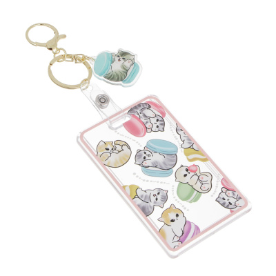 Чехол брелок для пропуска тм ЮL Lovely Kitten с шармом, пластик, металл, 10,5х6,5см, 4 дизайна