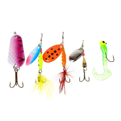 Набор спиннингиста тм AZOR FISHING, (спиннинг 2,1м, катушка с леской, 5 приманок)