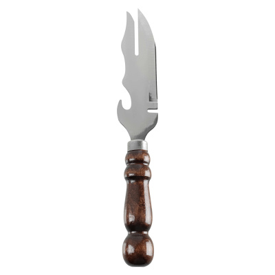 Нож шампурный  с деревянной ручкой "ШАР"малый. тм GRILLBOOM, 270(150)х45х2,5мм