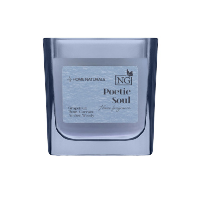 NEW GALAXY Свеча ароматизированная Home Naturals, poetic soul, rosso nobile,leather noir,pear&freesi