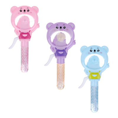 Мыльные пузыри с вентилятором в виде животных, ИГРОЛЕНД, PP,PET, мыл. раствор 30мл