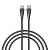 Кабель для зарядки Type C-Type C BY Nylon Pro, 60Вт, 2 м, 5A, нейлон, черный