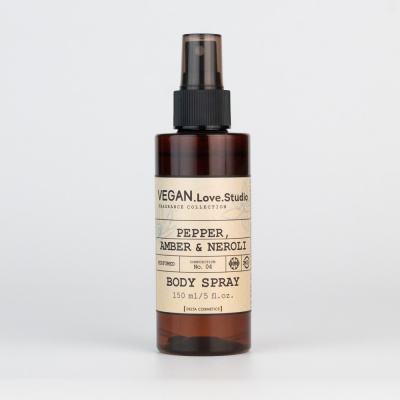 Парфюмированный спрей для тела VEGAN.Love.Studio Pepper, Amber, Neroli, 150 мл