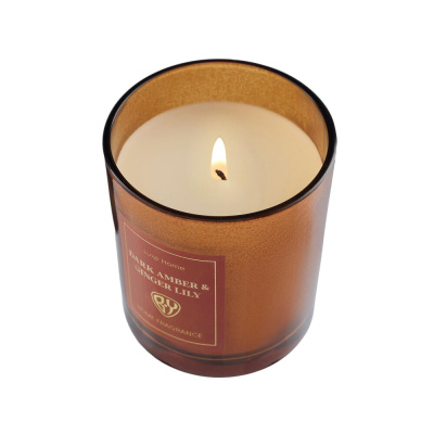 BY Свеча ароматизированная Luxe Home, 135гр., White Musk&Warm Vanilla,Black leather,Velvet Rose,Dark