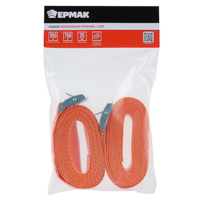 ЕРМАК Стяжка груза 8 м, ширина ленты 50 мм, 2000/4000 кг
