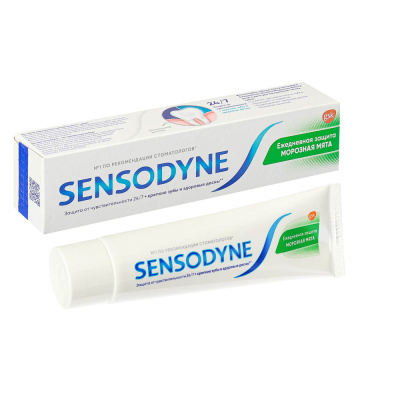 Зубная паста SENSODYNE Ежедневная защита Морозная мята/Мягкая мята, 65 г