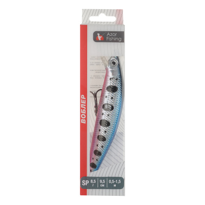 Воблер "Фэт Минноу" тм AZOR FISHING, SS, 8,5 гр, 95мм, 0,5-1,5м, 5 цветов