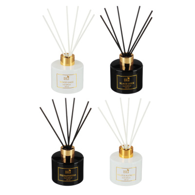 NEW GALAXY Ароматизатор диффузор "LUX",100 мл.4 шт.(wood sage,white flower, black code, pear&freesia