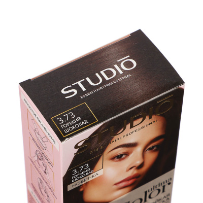 Краска для волос STUDIO Ultima Color 3.73 Горький шоколад,100мл